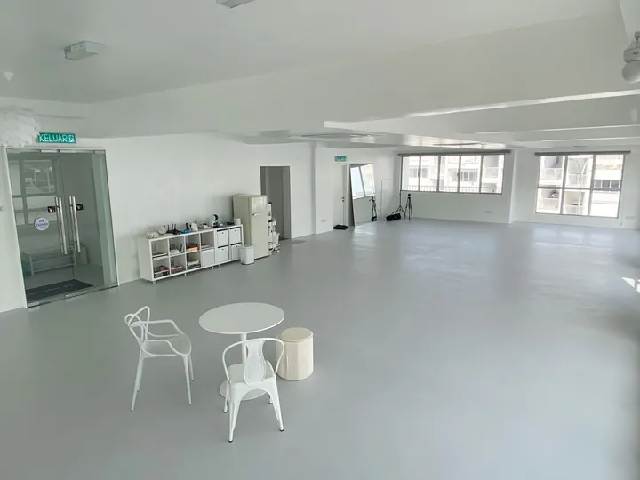 Looking towards the entrance at Space by Atelier Labo.