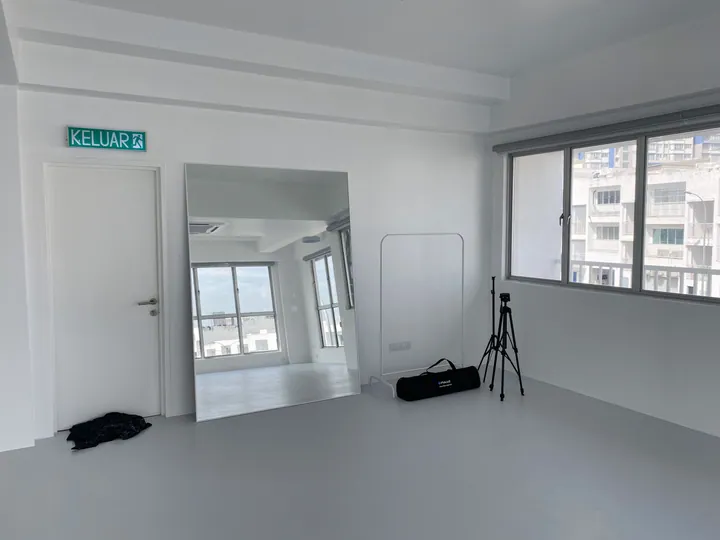 Mirror and window detail at Space by Atelier Labo.